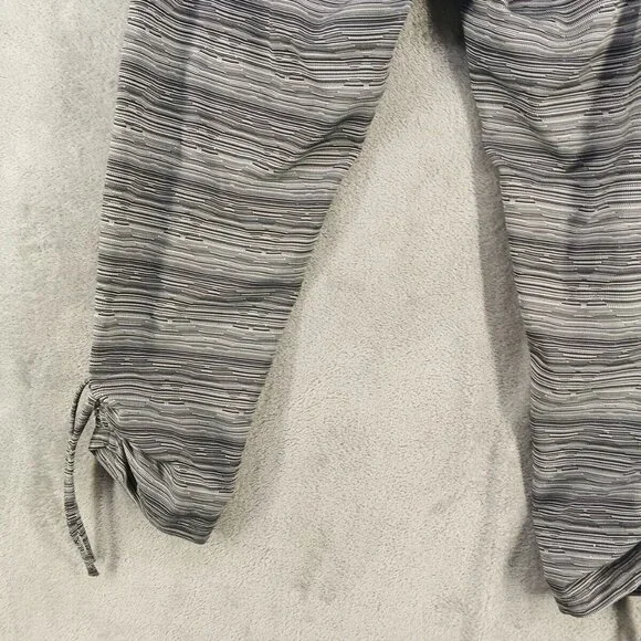 BROOKS Capri Legging M(8-10)Activewear Gray Pull on Spandex Casual Drawstring - Picture 10 of 11